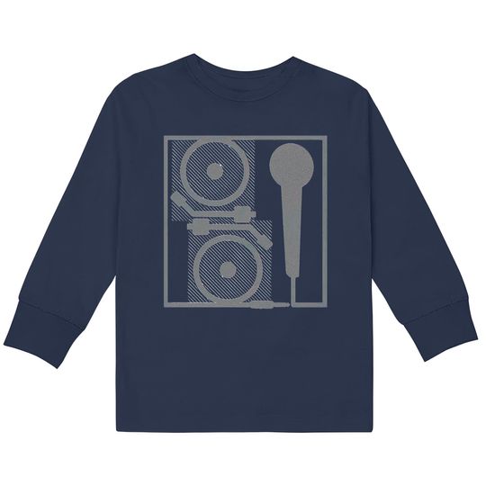 2 Turntables and a Microphone - Records - Kids Long Sleeve T-Kids Long Sleeve Kids Long Sleeve T-Kids Long Sleeve T-Shirts