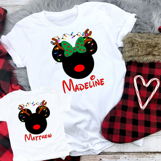 Personalized Disney Christmas Family T-Shirt