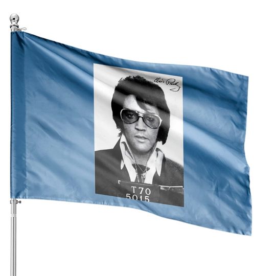 Elvis Presley Mugshot House Flags 2629