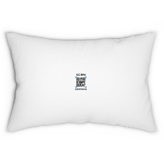 QR code Lumbar Pillows, Scan Everything QR Code Lumbar Pillows