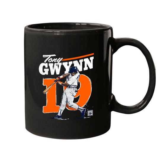 Tony Gwynn Men's Cotton Mugs - San Diego Baseball Tony Gwynn Swing O Wht