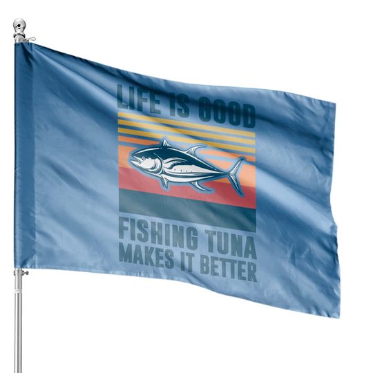 Tuna Fishing Saltwater Bluefin House Flags