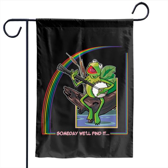 The Rainbow Connection - Mupptes - Garden Flags