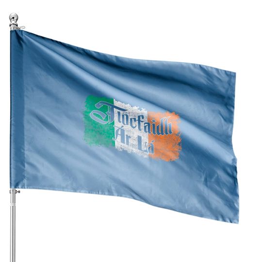 Tiocfaidh Ar La House Flags - Vintage Ireland Irish Flag House Flags