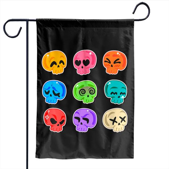 Pride Skulls cute - Pride Month - Garden Flags