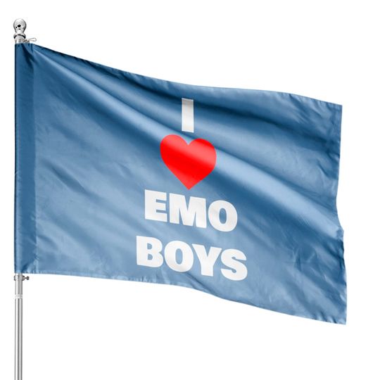 Emo boy meme House Flags I Love Emo Boys