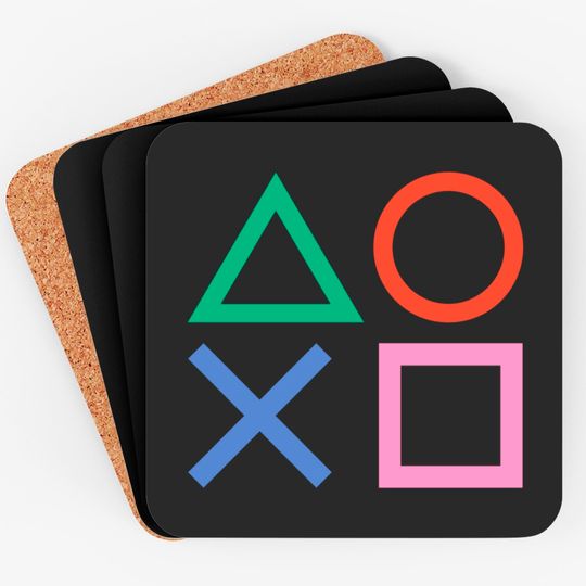 Playstation Button PS5 - Playstation Button Ps5 - Coasters