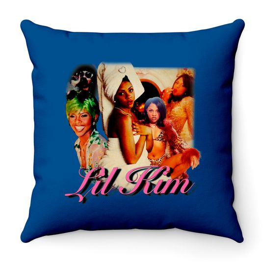 Lil Kim Retro Vintage Design Throw Pillows