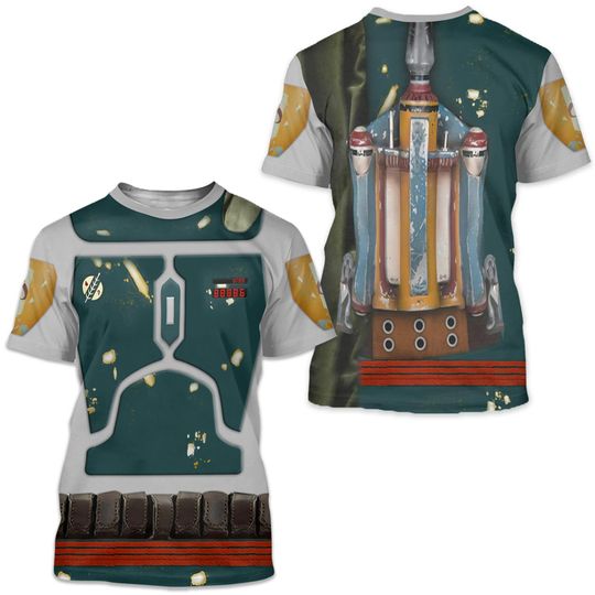 Boba Fett Shirt, Star Wars Costume, Star Wars 3D T-shirt