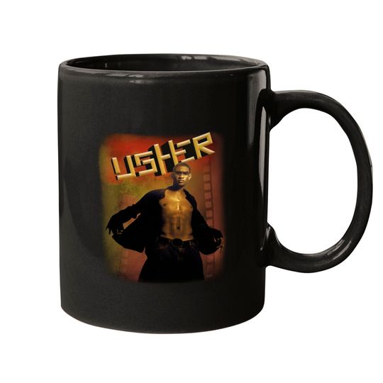 USHER RETRO 90S Unisex Mugs, usher, horror