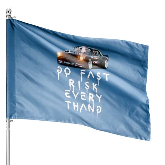 Ken Block -Go Fast Risk Every Thang House Flags