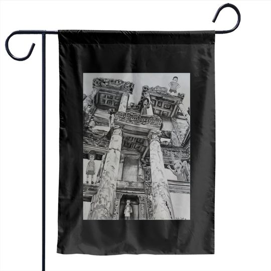 Bobs Burgers in Ruins Garden Flags