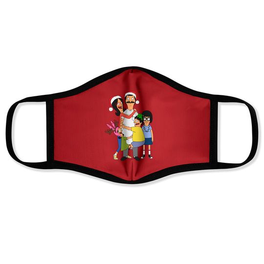 Bobs Burgers Christmas Crusade Face Masks
