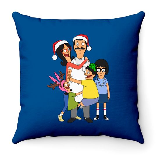 Bobs Burgers Christmas Crusade Throw Pillows