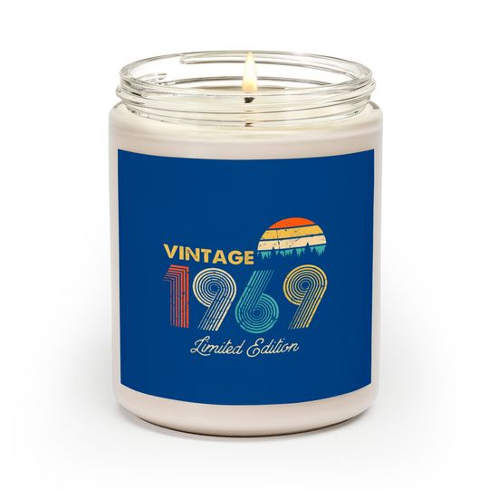 Vintage 1969 Scented Candles 50th Birthday Gift Classic Scented Candles