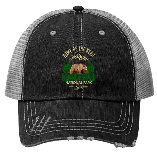 Rocky Moutain National Park vintage camping Baseball Cap