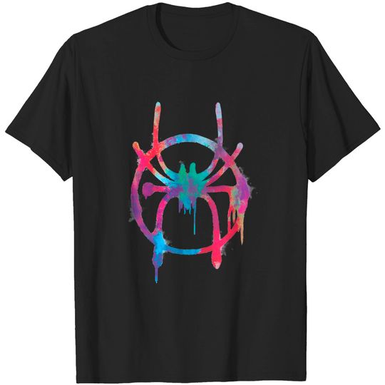 Marvel Spider-Man Into The Spider-Verse Rainbow Icon T-shirt, Marvel Fan Gift