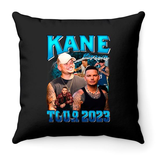 Kane Brown Tour 2023 Throw Pillows - Kane Brown Throw Pillows