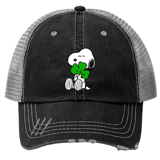 Snoopy Shamrock Hug - St Patricks Day Baseball Cap