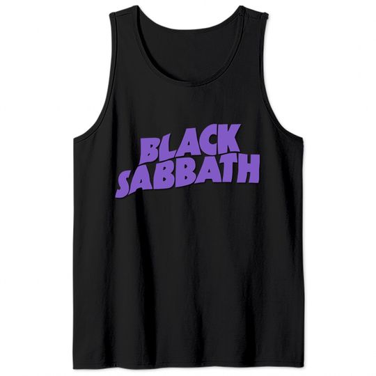 Black Sabbath Purple Logo Tank Tops