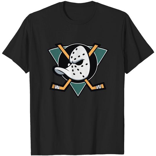 Anaheim Ducks Hockey Crewneck Tee | Varsity Mighty Ducks Shirt