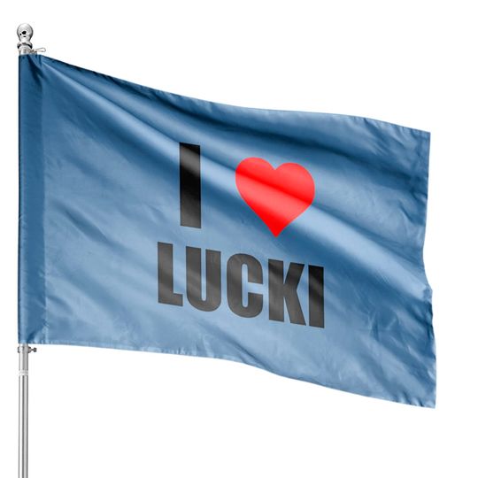 I love Lucki, Funny T- House Flags, I heart Lucki, Rapper Graphic