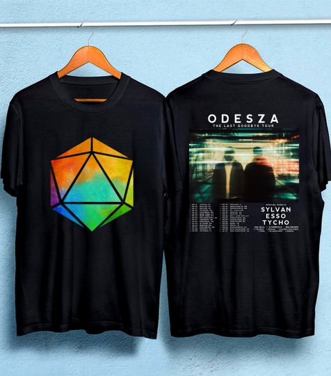 Odesza Tour 2022 double sided tshirt