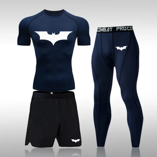Bat Man Sportswear Set Workout Gym Wear Fitness