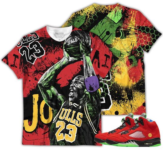 Shirt To Match Jordan 5 Retro What The - Design Number 23 Air Got Em 90s