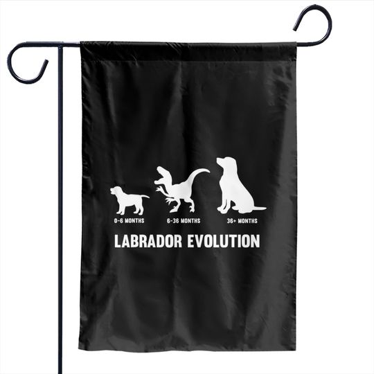 Labrador Retriever Evolution Design for a Labrador Owner Garden Flags