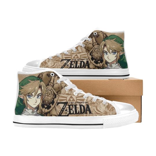 The Legend of Zelda Shoes Custom Unisex Adult Shoes, Canvas Shoes High Top