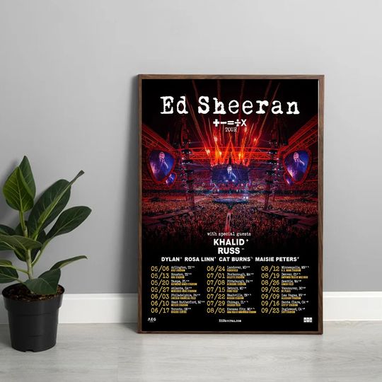 Ed Shee 2023 Tour Poster, Ed Shee Concert Poster