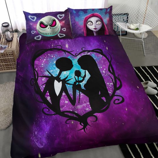 Jack Skellington and Sally Nightmare Couple Before Christmas Bedding Sets