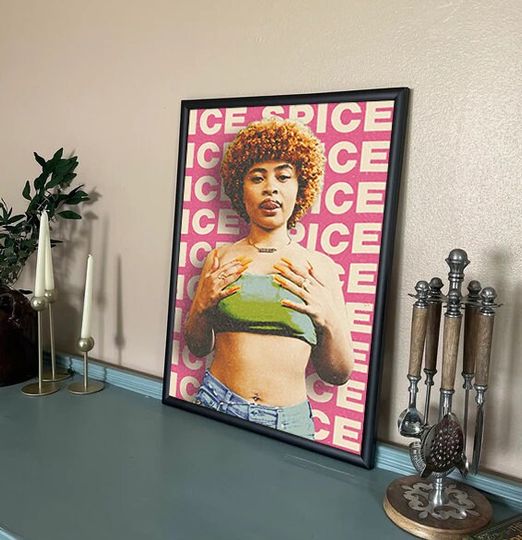 Ice Spice Feelin U Poster, Rap Hiphop Poster, Munch Female Rapper Poster