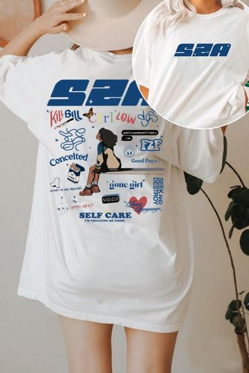 SZA SOS Trackilist Shirt, SZA Tour 2023 Shirt, Sza Crewneck Shirt