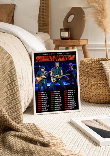 Bruce Springsteen and the E Street Band 2023 world tour Poster