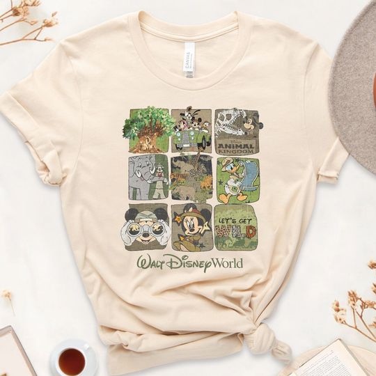 Disney Animal Kingdom Shirt, Vintage Animal Kingdom Shirt, Mickey Safari Shirt