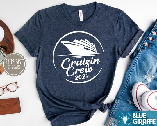 Cruising Crew 2023 Tshirt, Family Cruise Shirts, Family Matching Vacation Shirt