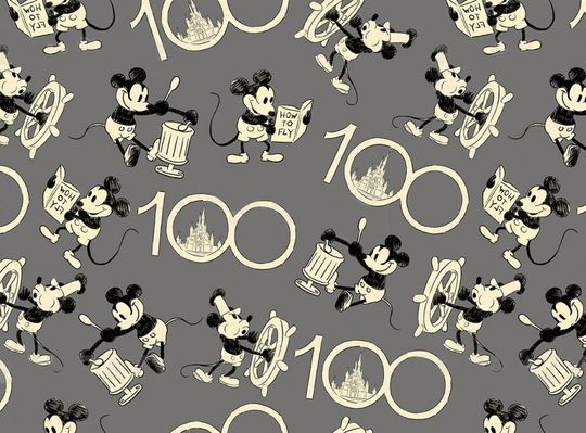 Disney 100th Wrapping Paper, Mickey Gift Wrap, Disney 100 Years Of Wonder