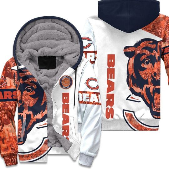 Chicago Bears For Bears Fan 3D Unisex Fleece Hoodie