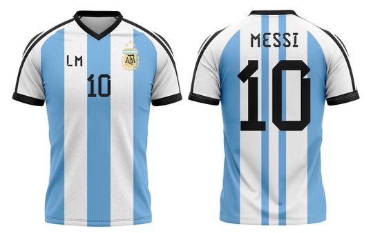 Fully Customizable Argentina National Soccer Jersey
