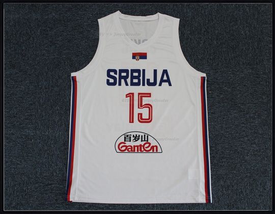 Throwback Jokic 14 Serbia Srbija Basketball Jersey