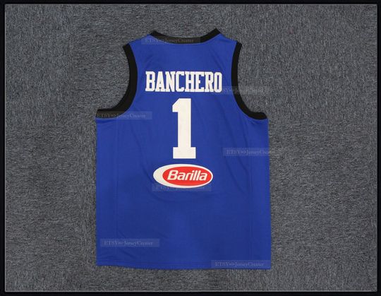 Throwback Banchero 1 Team Italia Italy Basketball Jersey