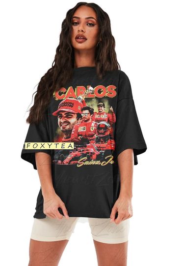 Carlos Sainz Jr. Shirt Driver Racing Championship Formula Racing Tshirt Spanish Vintage