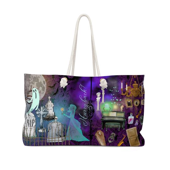 Haunted Mansion Weekender Bag, Disney Attraction Inspired Overnight Bag, Disney Parks Travel