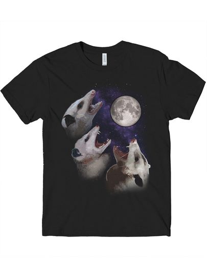 Possums Wolves Howling at Moon T Shirt