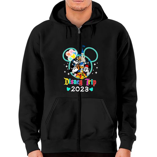 Custom Disney Trip 2023 Zip Hoodies