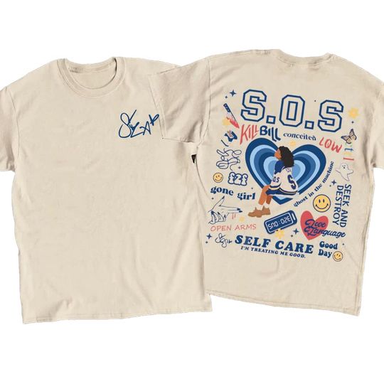 SZA SOS Full Tracklist Shirt, Vintage SZA Shirt, SZA SOS Shirt, Sza Shirt