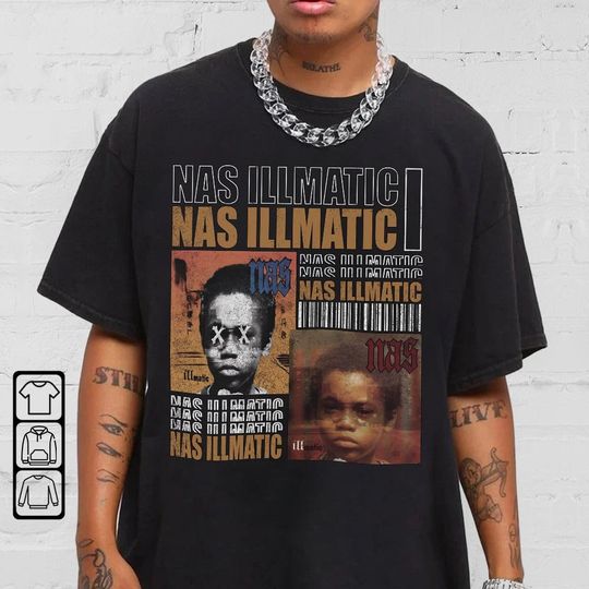Nas Illmatic Shirt, Nas Illmatic Style Hip Hop 90s Vintage Retro Graphic Tee Rap Gifts For Fan Unisex T-Shirt