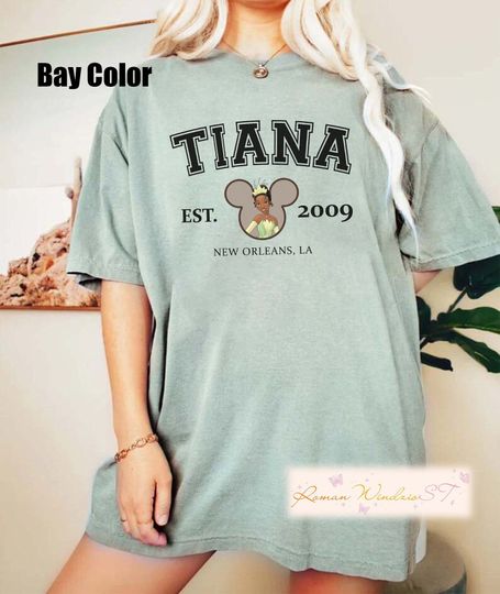 Princess Tiana Comfort Colors Shirt, Disney Princess Shirt, Mickey Ears Shirt